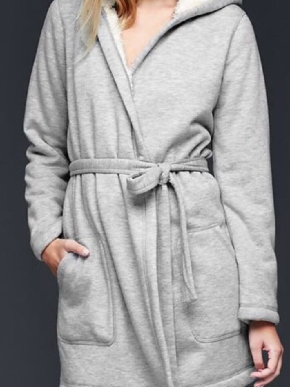 Gap sherpa lined robe - Picture 12 of 13
